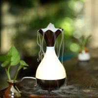 Crystal Aire Flower Dark Wooden Aroma Diffuser